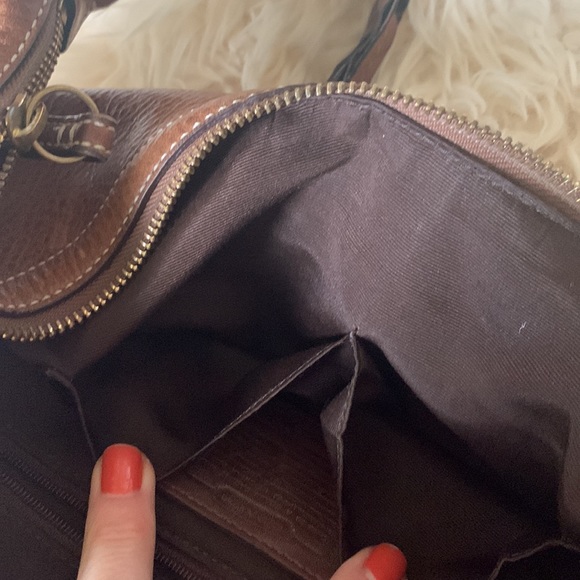 Coach hobo camel leather braided handle vintage soho large - Picture 7 of 13